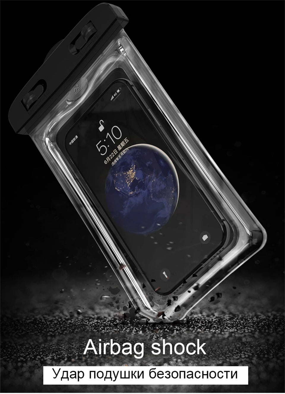 Smarsty IP68 Universal Waterproof Phone Case With Clear Touch -