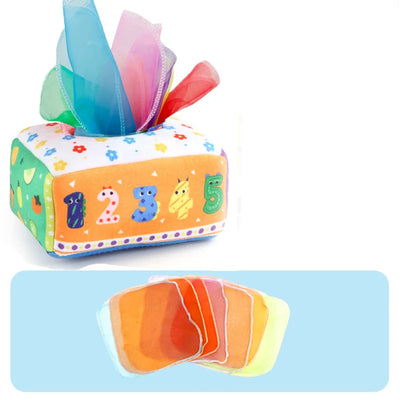 Montessori Toys Magic Tissue Box Baby Educational Learning Activity Sensory Toy for Kids Finger Exercise Busy Board Baby Game - Smarsty
