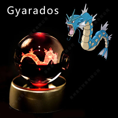 3D Pokemon Crystal Ball Night Light Lamp - Smarsty