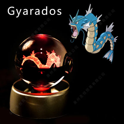 3D Pokemon Crystal Ball Night Light Lamp - Smarsty
