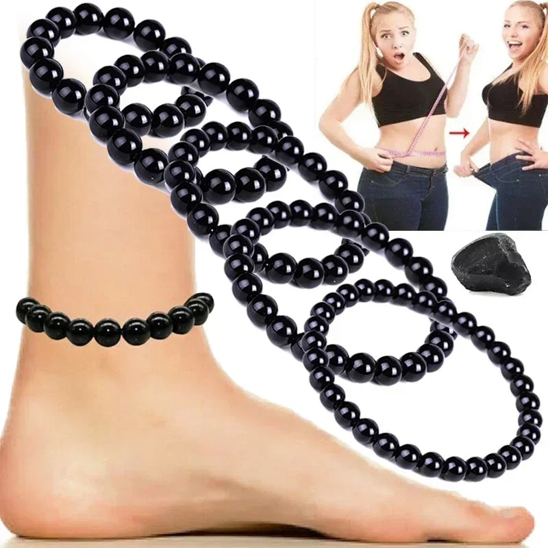 Black Obsidian Bracelet for Blood Circulation and Weight Loss - Smarsty