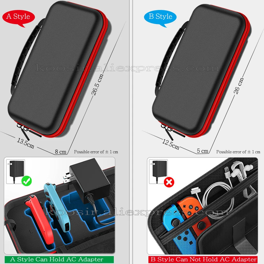 Nintendo Switch OLED Large Storage Bag with Anti-Scratch Protection - Smarsty