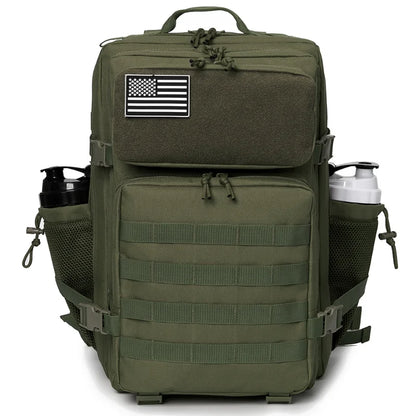 45L Tactical Backpack survival Bag Hunting MOLLE Backpack GYM For Men EDC Outdoor Hiking Rucksack Witch Bottle Holder - Smarsty