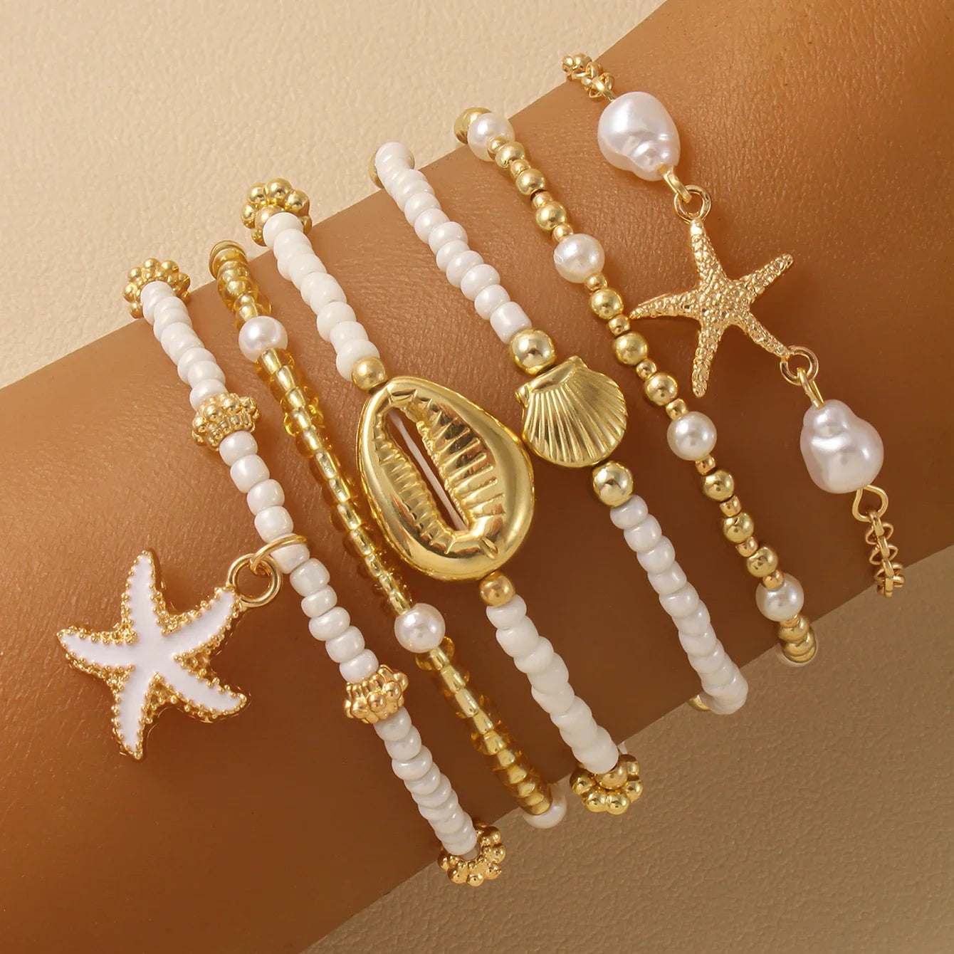 Vintage Seed Bead Stacked Bracelets for Summer Style - Smarsty