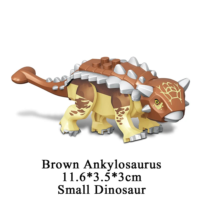 Jurassic Dinosaur World Brutal Raptor T-Rex Triceratops Indominus Rex Model Building Blocks Dino Velociraptor Figure Bricks Toys