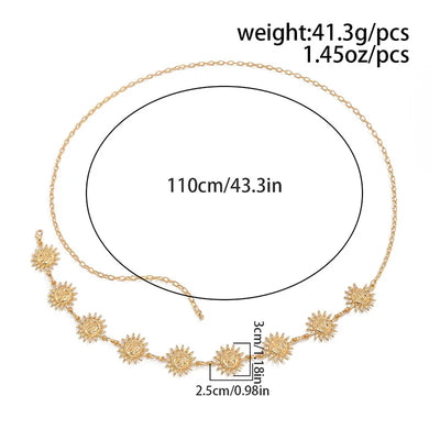 Boho Sun Waist Belly Chain for Women - Smarsty