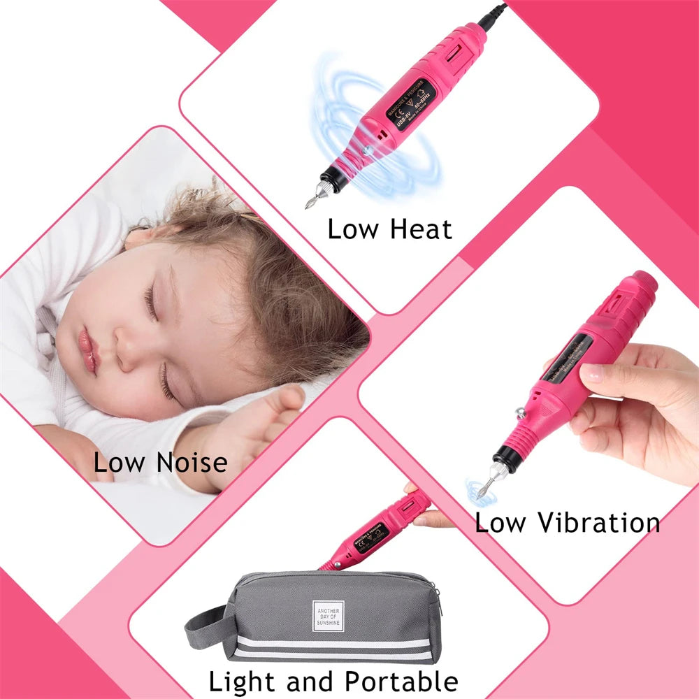 Electric Nail Sander Set for Professional Manicure - Smarsty