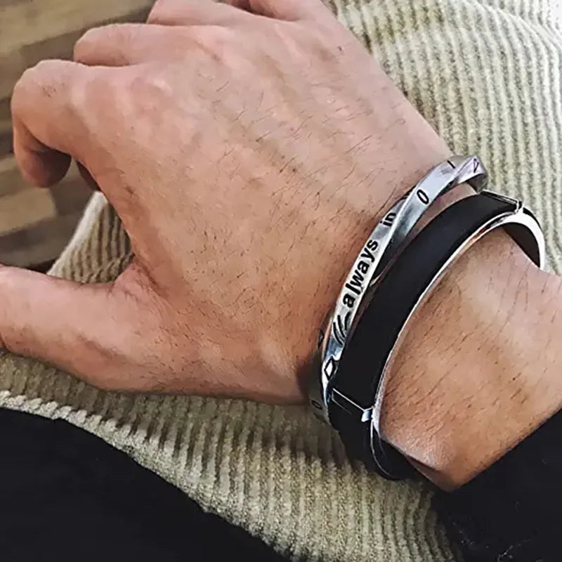 Twisted Stainless Steel Cuff Bracelet Durable Fashion Jewelry - Smarsty