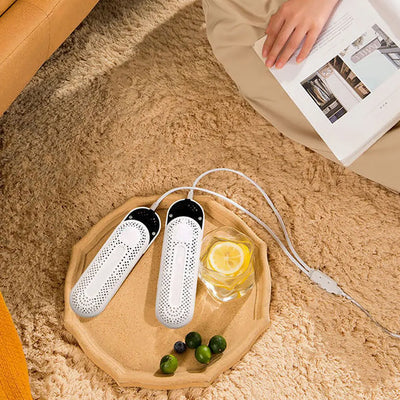 Shoe Dryer and Odor Eliminator Smart Drying Machine Portable Shoes Dehumidifier Timing/Telescopic/Purple Light Compact for Home