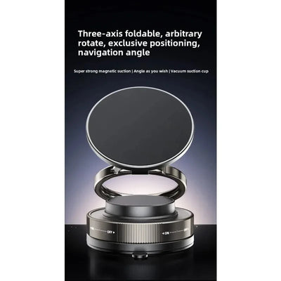 T30 Vacuum Magnetic Phone Holder Stand, for Magsafe Suction Cup Phone MountAdjustable Swivel Lock, for Your Car/Gym/Mirror