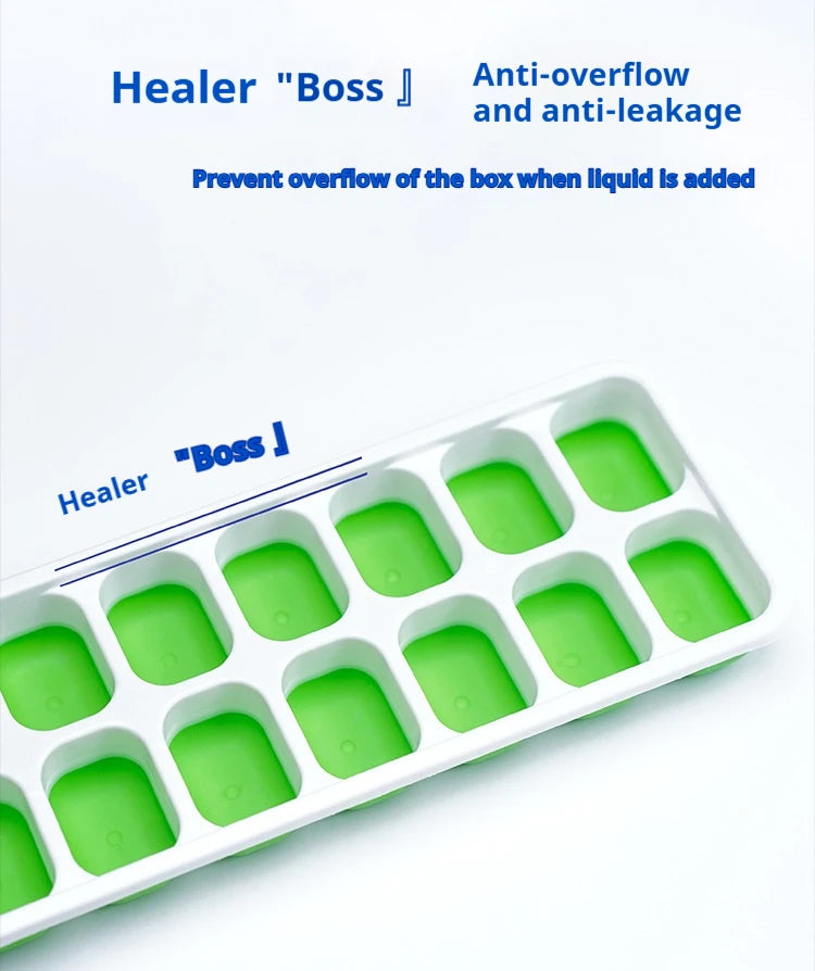 14 Grid Ice Cube Tray Silicone Mold Square Ice Cube Tray Mold Ice Cube Maker Non-toxic Durable Bar Pub Wine Ice Blocks Maker - Smarsty