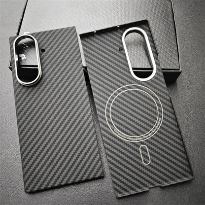 Aramid Magnetic Case For Z Fold 7 Carbon Fiber MagSafe - Smarsty