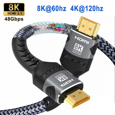 High-Speed HDMI Cable 8K 60Hz for Gaming and Streaming - Smarsty