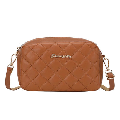 2024 Tassel Small Messenger Bag For Women Trend Lingge Embroidery Camera Female Shoulder Bag Fashion Chain Ladies Crossbody Bags - Smarsty