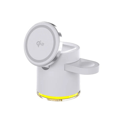 Qi2 3 In 1 Wireless Charger Station With Night Lamp - Smarsty