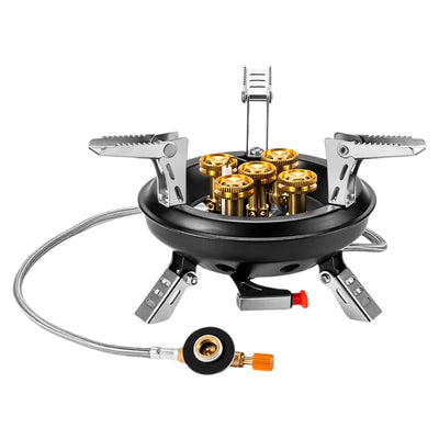 BRS-201A Portable Camping Gas Stove 16000W High Pressured Propane Butane Gas Burner Outdoor Emergency Stove with Piezo Ignition by Smarsty