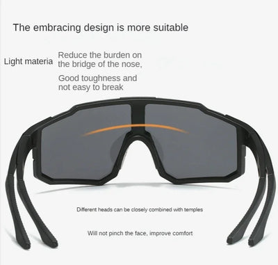 Cycling Sunglasses Sports Cycling Glasses Bike Eyewear MTB Dark Glasses Outdoor Bicycle Goggles for Men Women Sunglasses UV400 by Smarsty