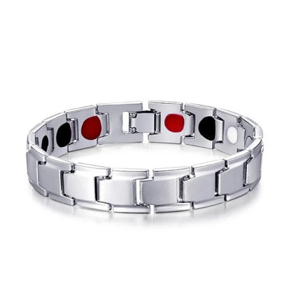 Men's Magnetic Bracelet Adjustable Zinc Alloy Energy Therapy - Smarsty