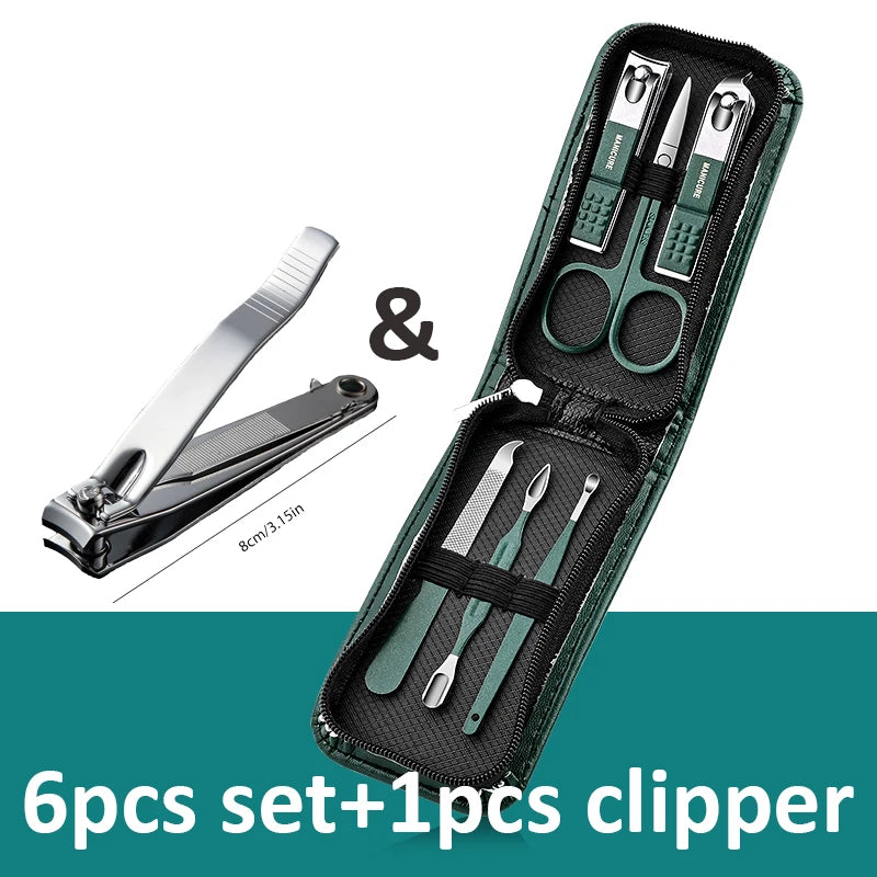 Portable Manicure Set with Sharp Stainless Steel Tools - Smarsty
