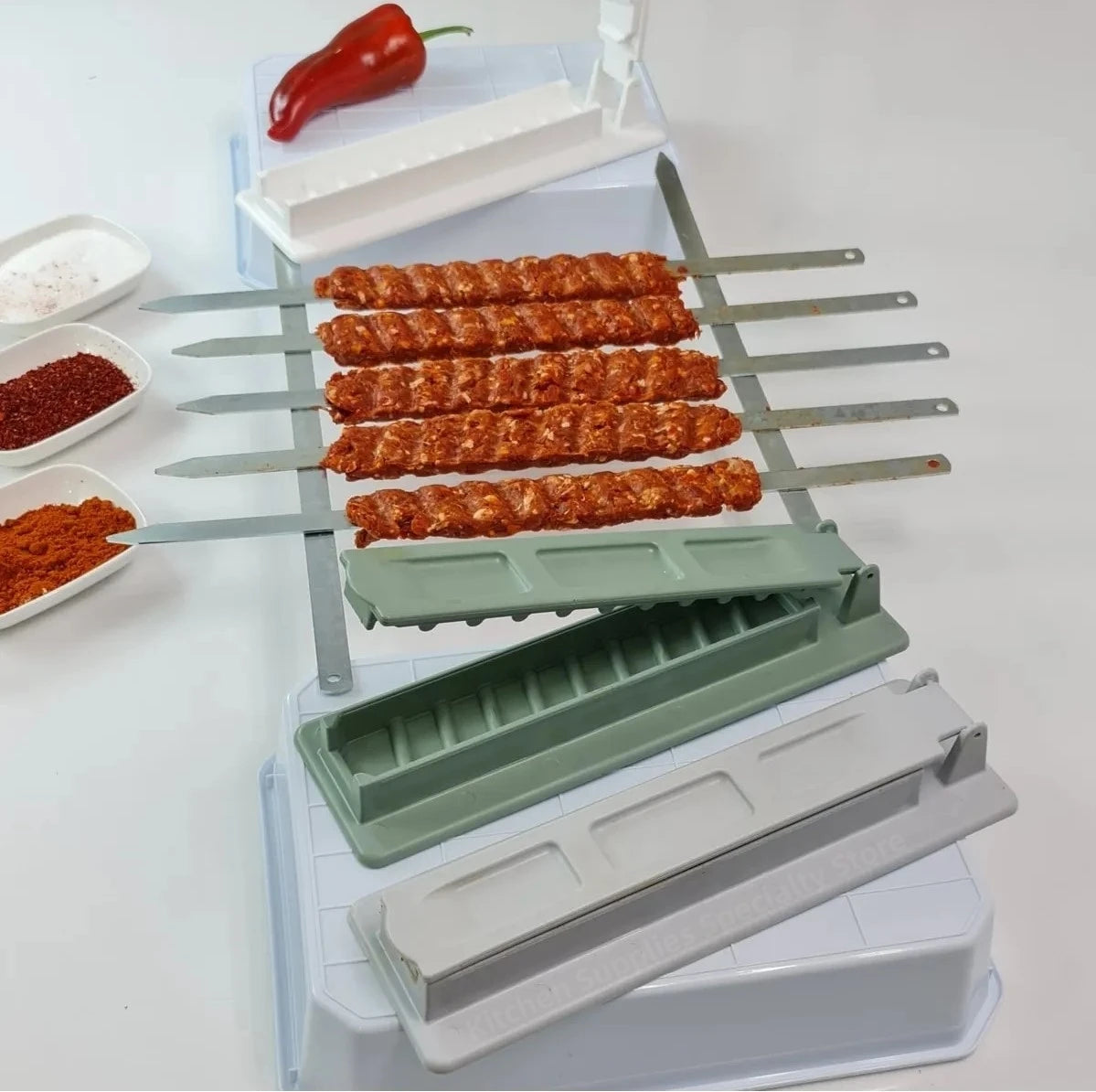 Reusable Kebab Maker Tool for Easy BBQ Preparation - Smarsty