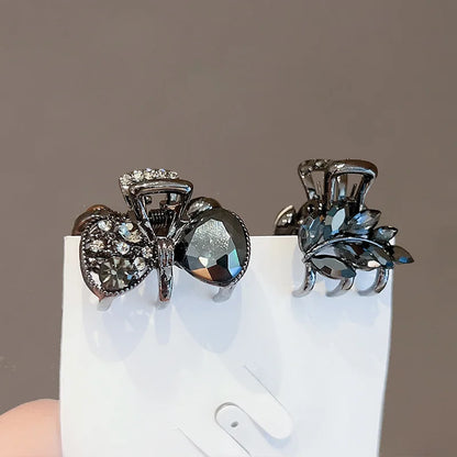 Korean Alloy Rhinestone Hair Claw For Women Elegant - Smarsty