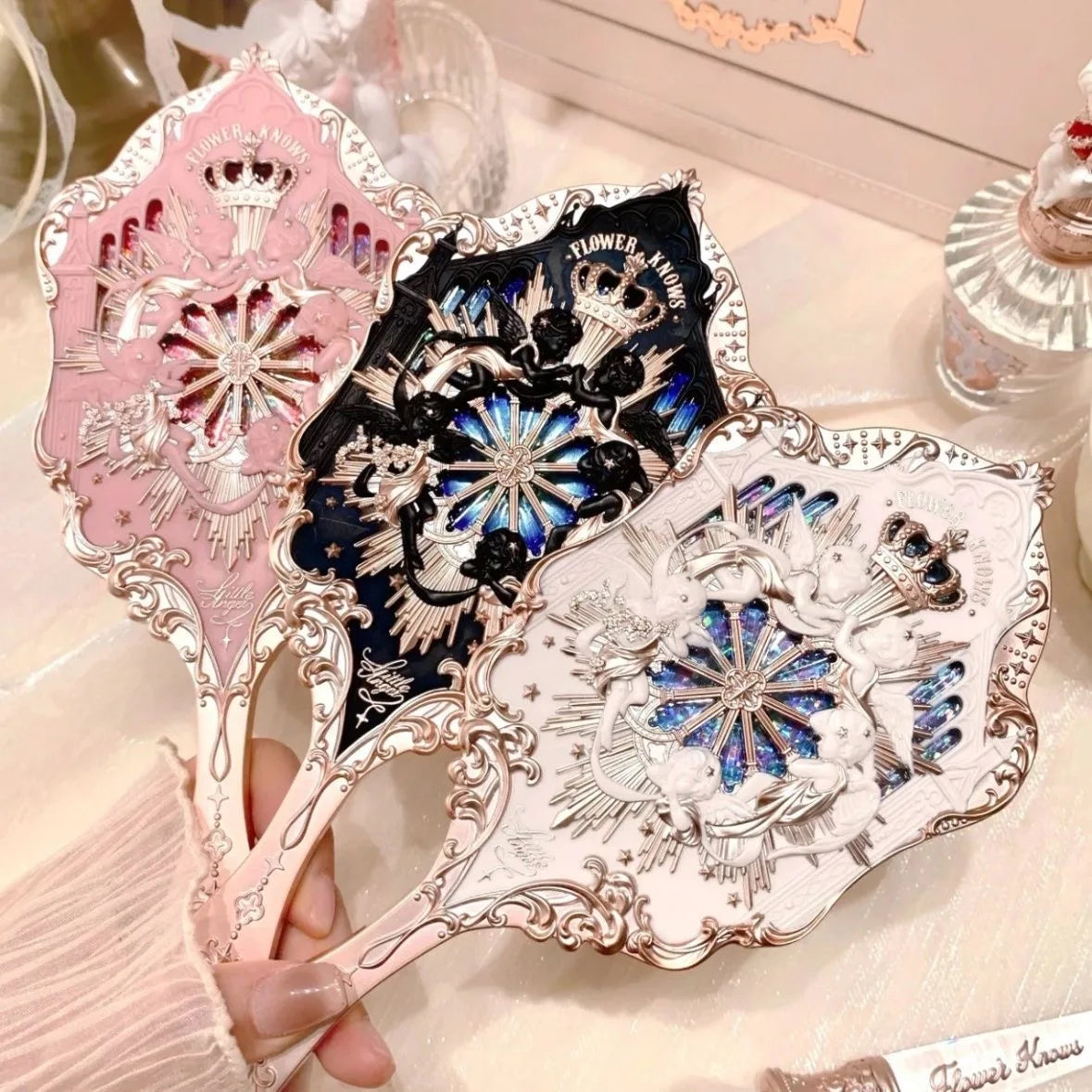 Flower Knows Handheld Mirror Moonlight Mermaid Design - Smarsty