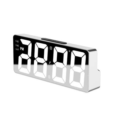 LED Digital Alarm Clock with Adjustable Brightness and Temperature Display - Smarsty