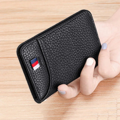 Men's Wallet Short Wallet Card Holder Fashion Thin Multi Card Business Soft Leather Wallet for Men Bolsa Feminina Coin Purse - Smarsty