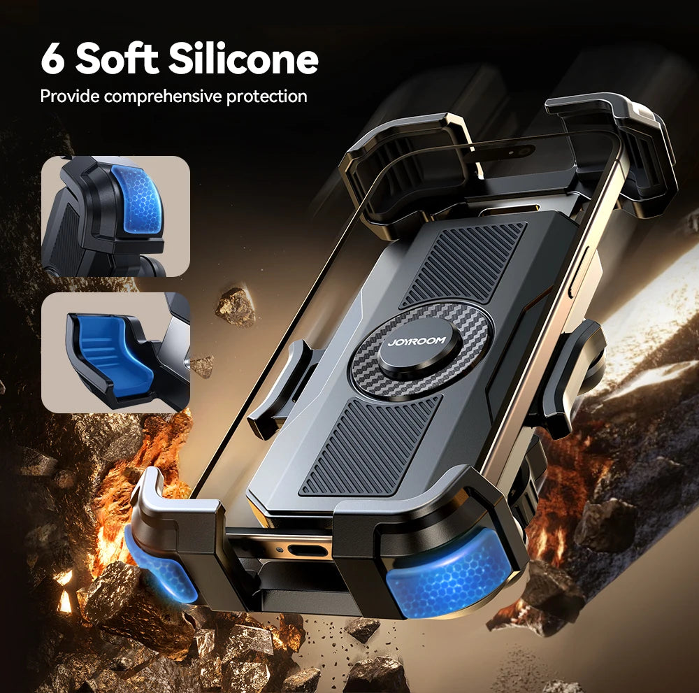 Motorcycle Phone Mount Anti Vibration Handlebar Holder - Smarsty