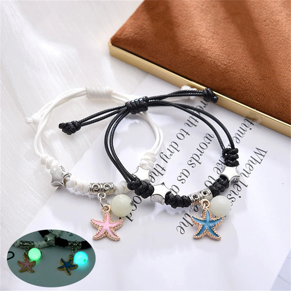 Luminous Beads Star Couple Bracelet for Lovers - Smarsty