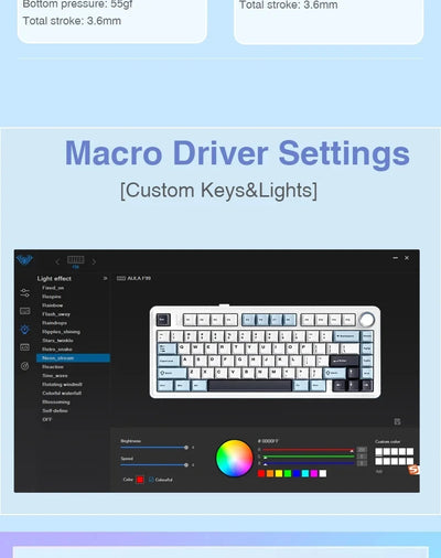 Wireless Mechanical Keyboard 75 Layout RGB Gasket Structure - Smarsty