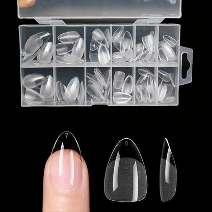 120Pcs Full Cover French Press On Nail Tips - Smarsty