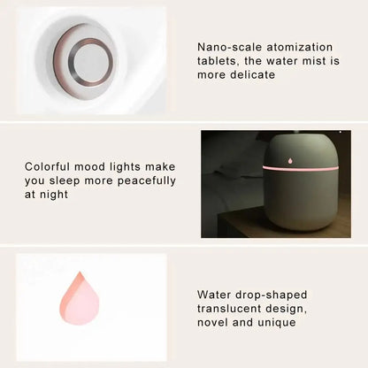 Mini Portable USB Humidifier for Quiet Indoor Comfort - Smarsty