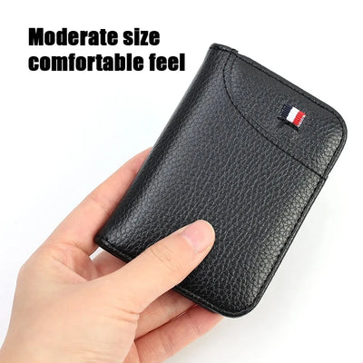 Portable Super Slim Soft Wallet PU Leather Mini Credit Card Wallet Purse Card Holders Men Wallet Thin Small Short Wallets - Smarsty
