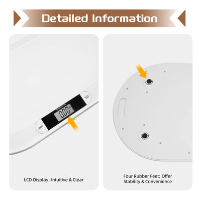 Digital Baby Scale – 44lb Capacity, High Precision Strain Gauge, Auto Shut-Off, Overload Indicator, Multi-Unit Display (kg/lb/st - Smarsty