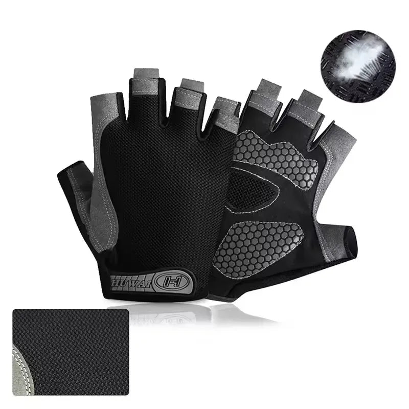 Breathable Anti Slip Half Finger Cycling Gloves for Men and Women - Smarsty