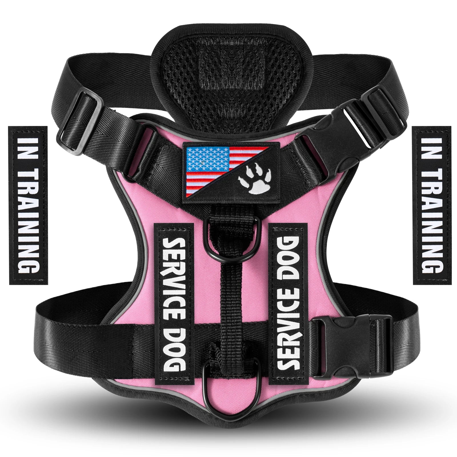 Reflective Service Dog Harness with Adjustable Soft Design - Smarsty