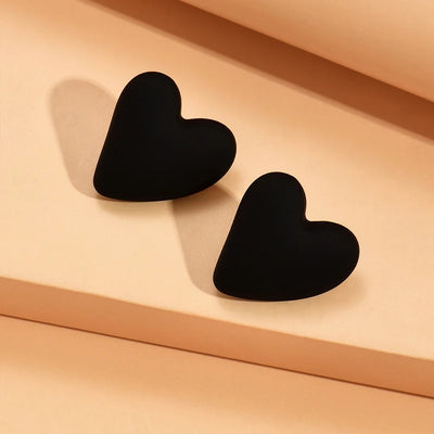Candy Color Heart Acrylic Earrings for Women Stylish Design - Smarsty