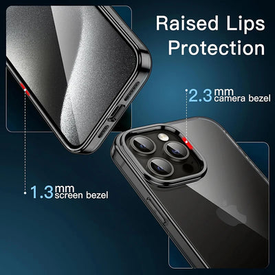 Original Transparent Black Silicone Soft Case For iPhone 15 Pro Max Carcasa Ultra Thin Case for iPhone 14 13 12 Mini 11 Pro Max by Smarsty