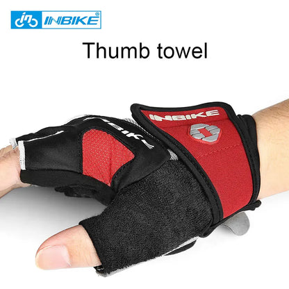 INBIKE Shockproof Gel Cycling Gloves Half Finger - Smarsty