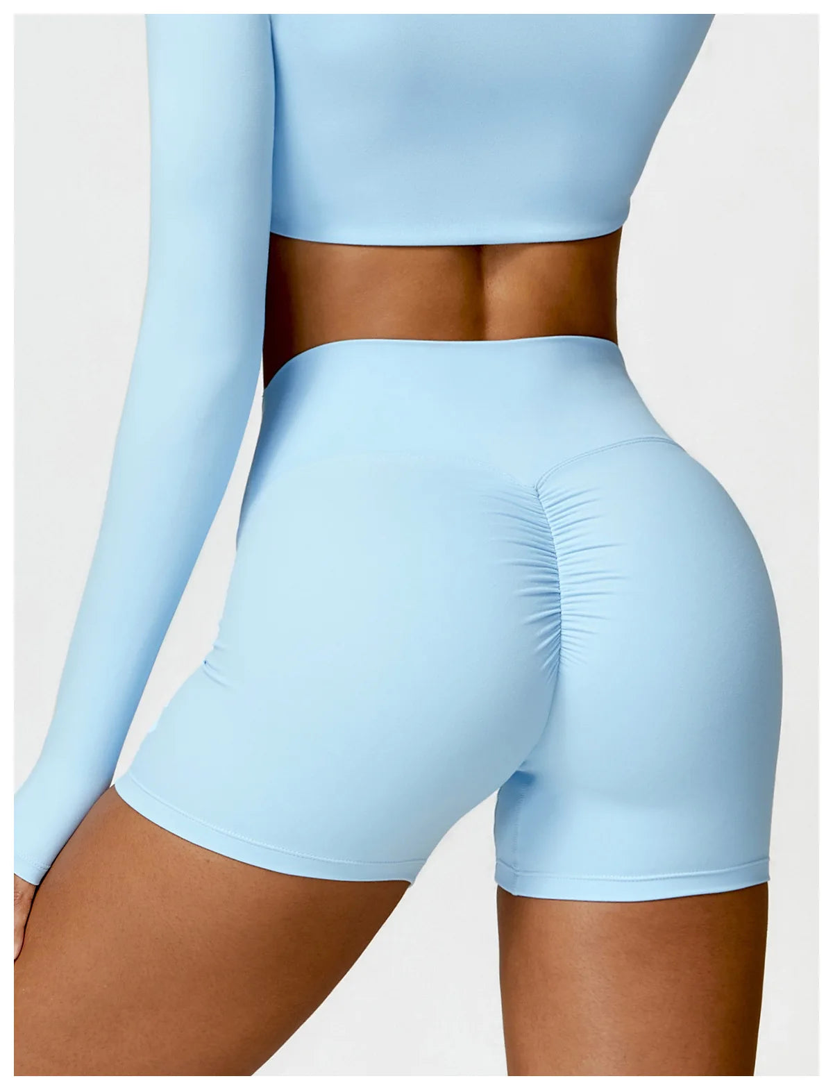 Ctenkevet Solid Color Women Fitness Quick-Dry Sport Short Women Cycling Soft Training Shorts Jog High Waist Yoga Short Legging - Smarsty