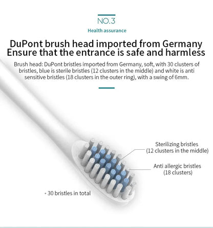 Automatic Electric Toothbrush with Six Speed Settings - Smarsty