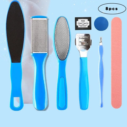 8 Piece Foot Exfoliating Rasp Set for Smooth Heels - Smarsty