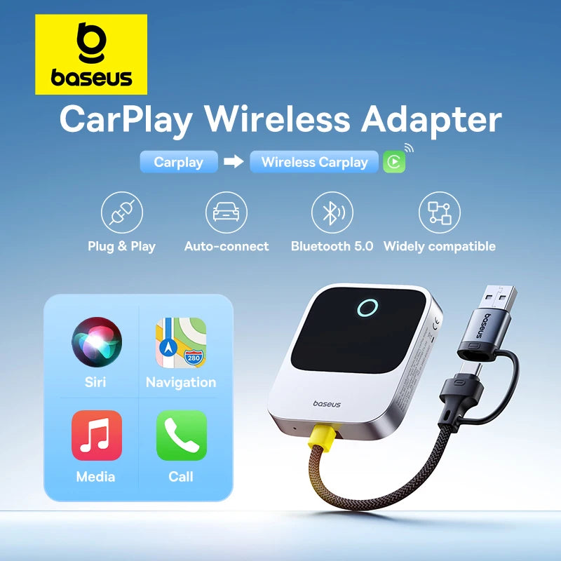 Wireless CarPlay Adapter Plug and Play Auto Connect - Smarsty