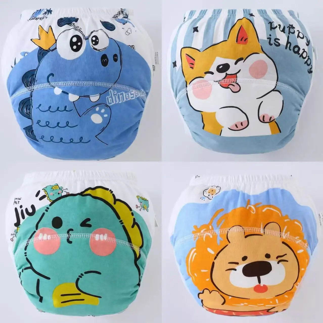 4PCS Baby Waterproof Diapers Pee Shorts Underwears Reusable Soft Ecological Cotton Toddler Potty Training Pants For Boys Girls