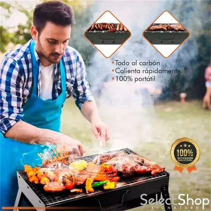 Portable Stainless Steel BBQ Grill Kit for Outdoor Cooking - Smarsty