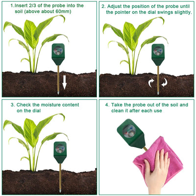 Mini Portable Soil Moisture Meter for Indoor Plants - Smarsty