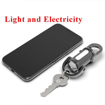1200LM Super Bright Mini Keyring Torch LED Rechargeable Key Ring Torch for Outdoor Camping