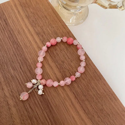 Pink Crystal Reiki Energy Bracelet for Women's Health - Smarsty