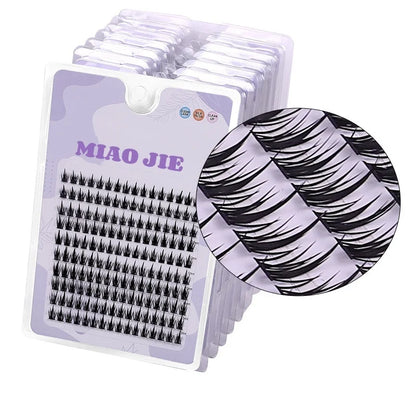 MIAOJIE 160 Rows Faux Mink Cluster Lashes for Natural Look - Smarsty